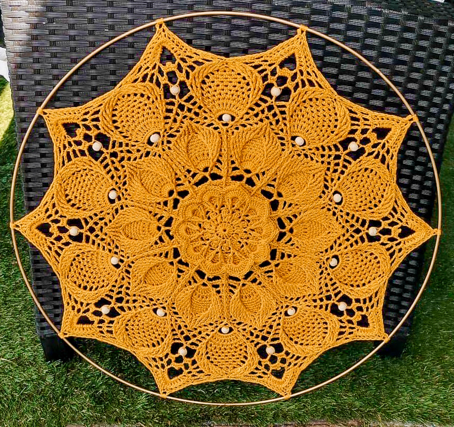 Mandala "Ayola" met pareltjes